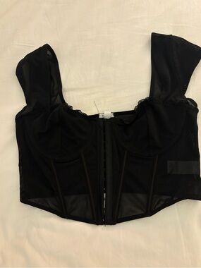 Garage Black Mesh top